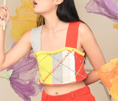 有吉の壁佐藤栞里衣装ニットビスチェ