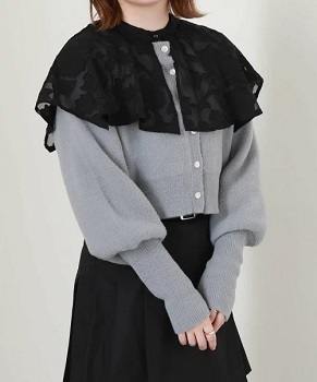 夫を社会的に抹殺する5つの方法3話奥田茜(おくだ あかね)役馬場ふみかさん衣装カーディガン