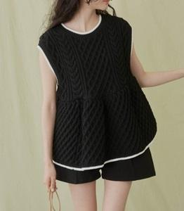 GIUNON(ジウノン)cable knit vest