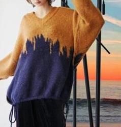 SEESAW(シーソー)MOHAIR FIRE V-NECK KNIT