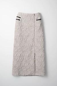 MURRAL(ミューラル)のIce flower embroidery skirt (Ivory)
