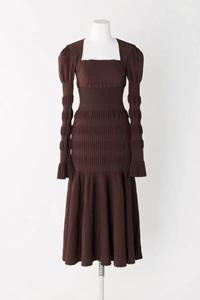 FETICO(フェティコ)STRIPE KNIT MIDI DRESS