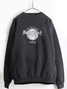 Hard Rock CAFE (ハードロックカフェ)LaJOLLA ロゴ 刺繍 スウェット トレーナー 