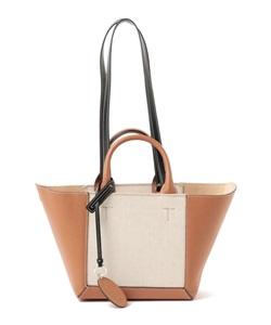 TOD’S(トッズ) ダブルアップ レザー&キャンバス トートバッグ