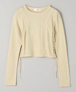 muller of yoshioku
(ミュラーオブヨシオクボ)レースアップ リブ ロングスリーブ トップス