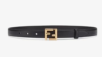 FENDI(フェンディ)FFベルト ブラックレザー ベルト
