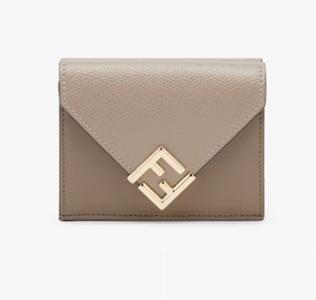 FENDI(フェンディ)FFダイヤモンド財布
グレー&ダブグレー ツートンレザー 財布