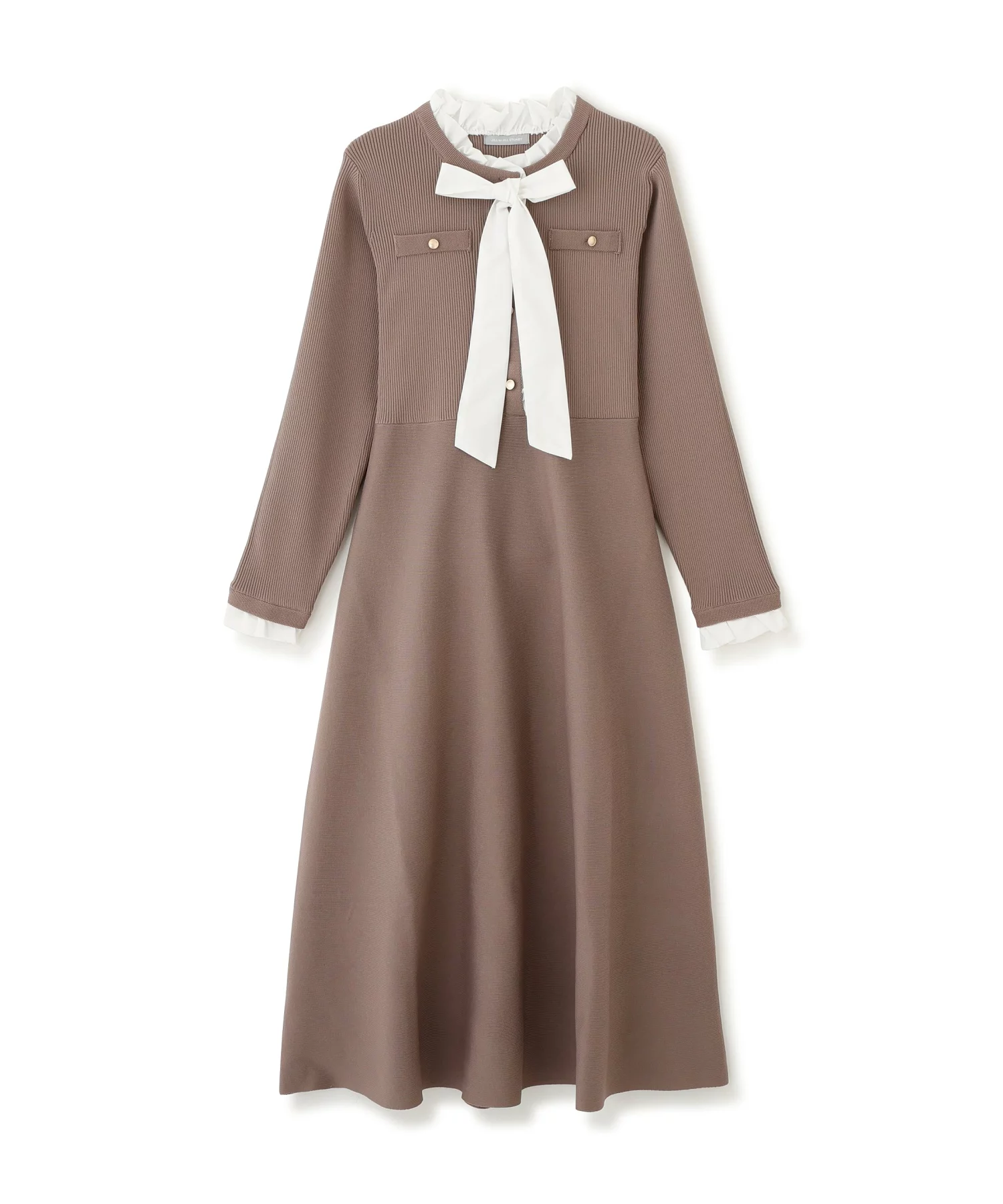THETIME 南後杏子 着用 JILL by JILL STUART フリルディテールニットワンピース ワンピース